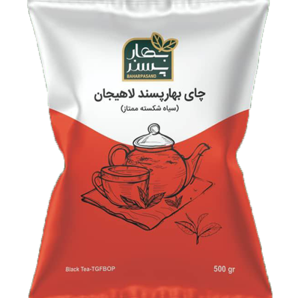 چای سیاه شکسته ممتاز 500 گرمی بهارپسند، بستهبندی جدید