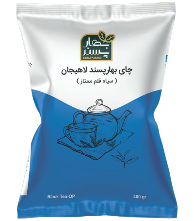 چای سیاه قلم ممتاز 400 گرمی بهارپسند لاهیجان